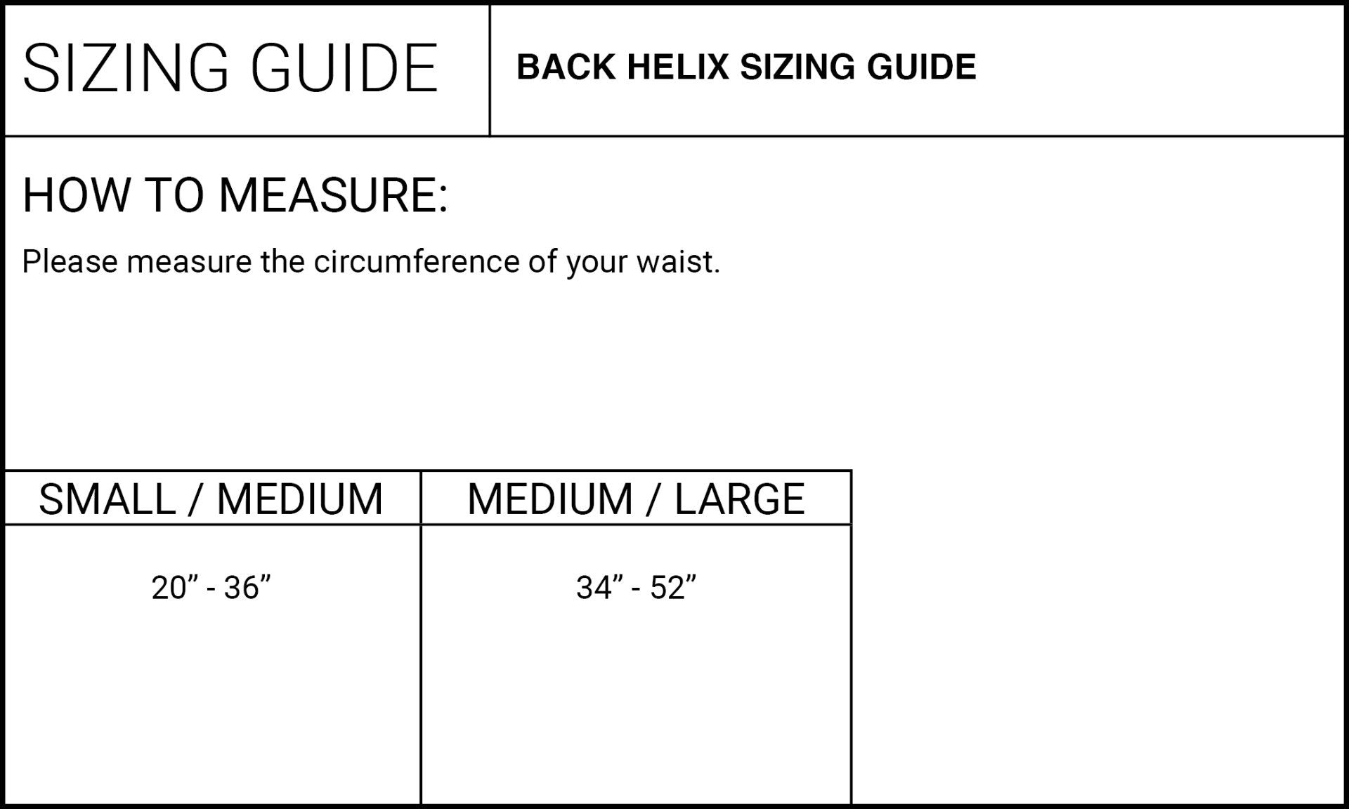 Adjustable Back Helix Compression Wrap