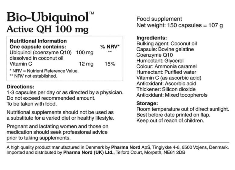 Pharma Nord Bio-Ubiquinol 100mg 150 Softgels