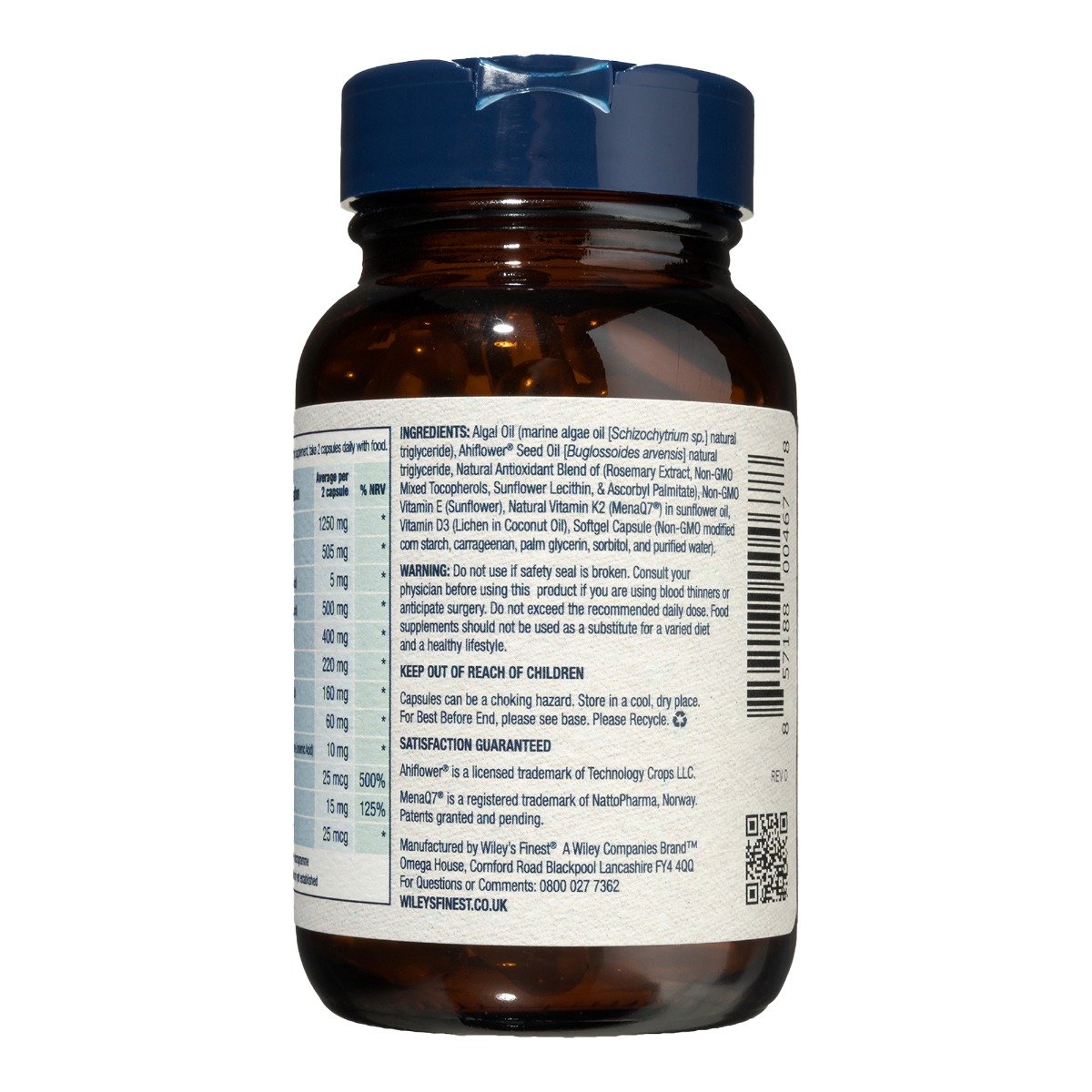 Wiley's Finest Catch Free Vegan - 60 veg capsules