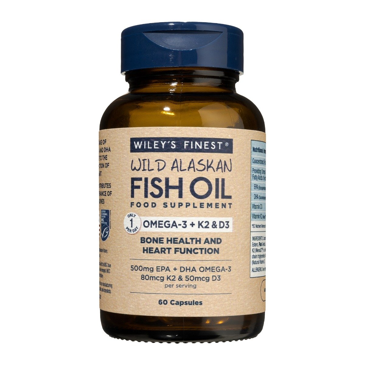 Wiley's finest Vitamin K2 - 60 Softgels bottle