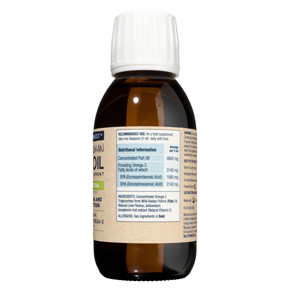 Wiley's Finest Summit DHA Liquid - 125ml 25 servings
