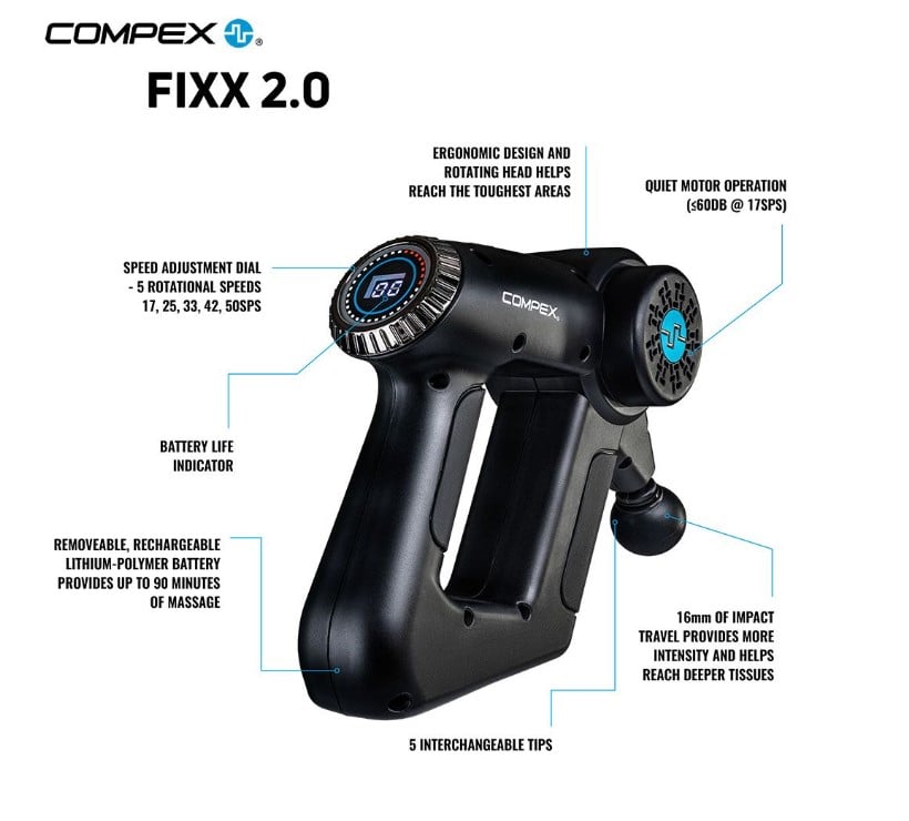 Compex massage guns and recovery: when to use one