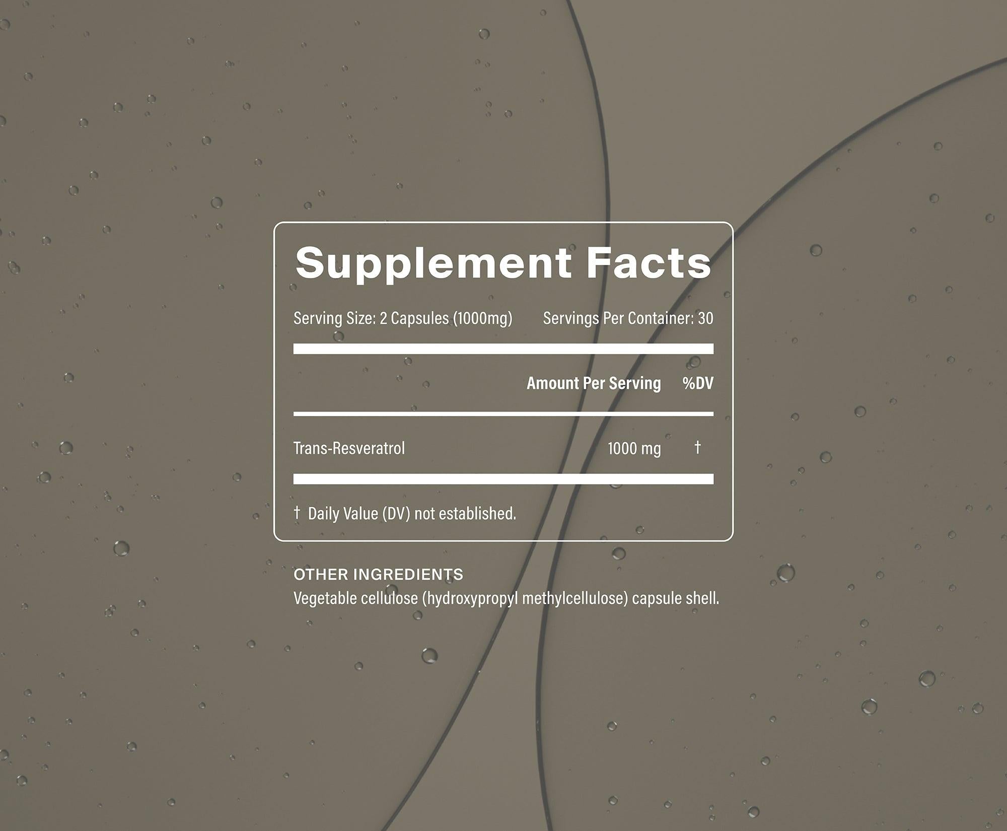 Manapura Pure Trans-Resveratrol Supplement | Sirtuin Activator for Longevity & Antioxidant Defence