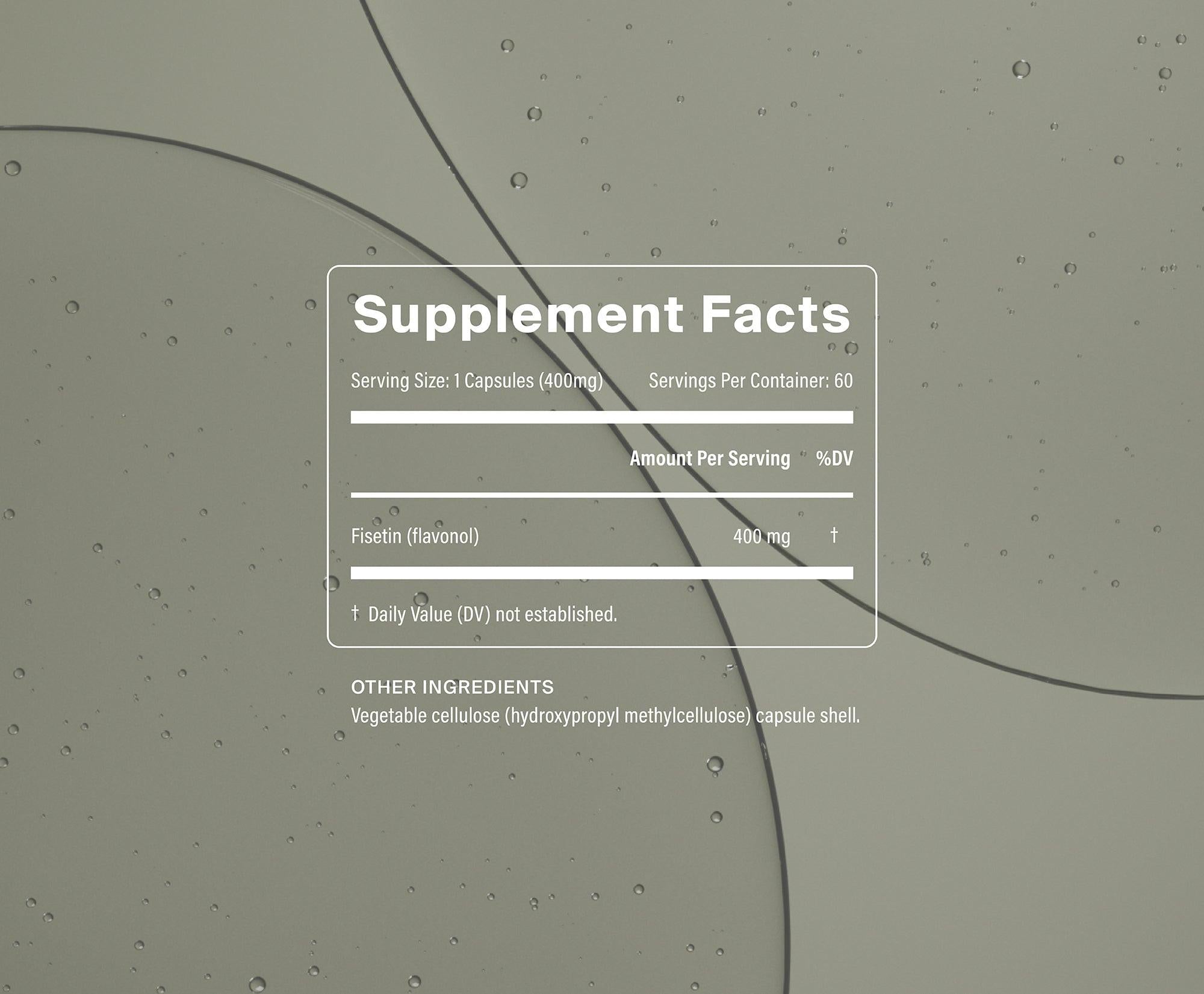 Manapura Pure Fisetin Supplement | Senolytic Flavonoid for Cellular Health & Longevity