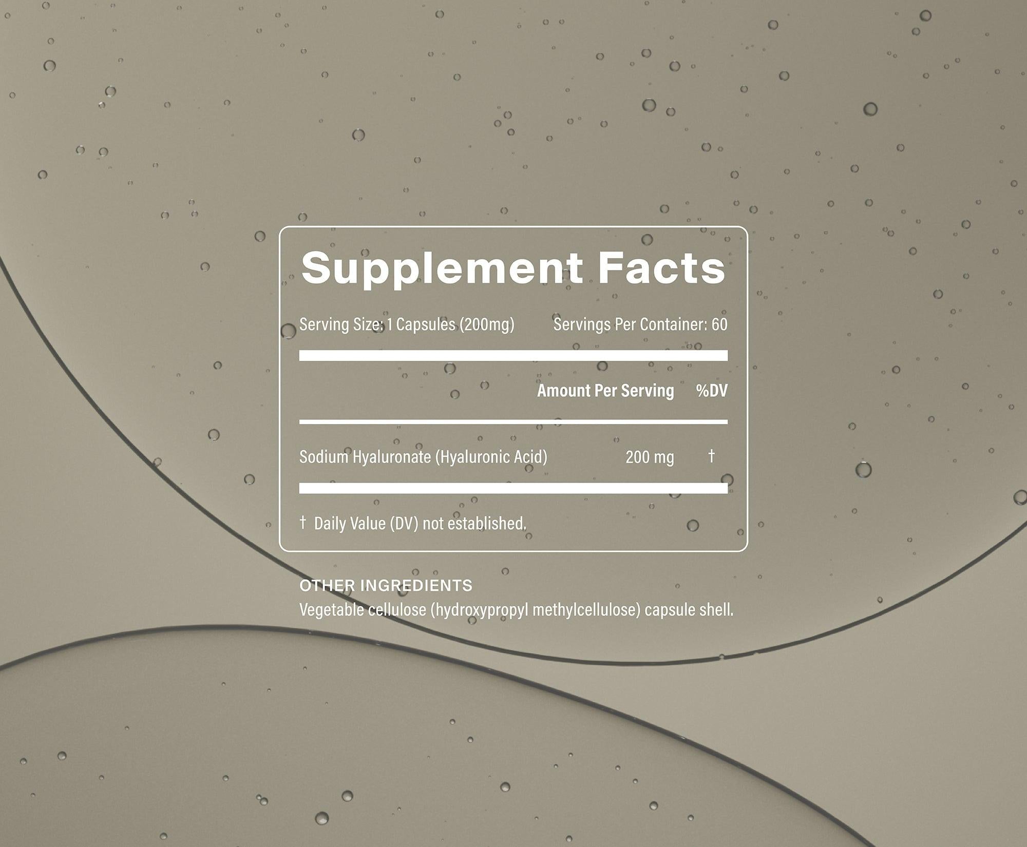 Manapura Pure Hyaluronic Acid Supplement | High-Strength Skin Hydration