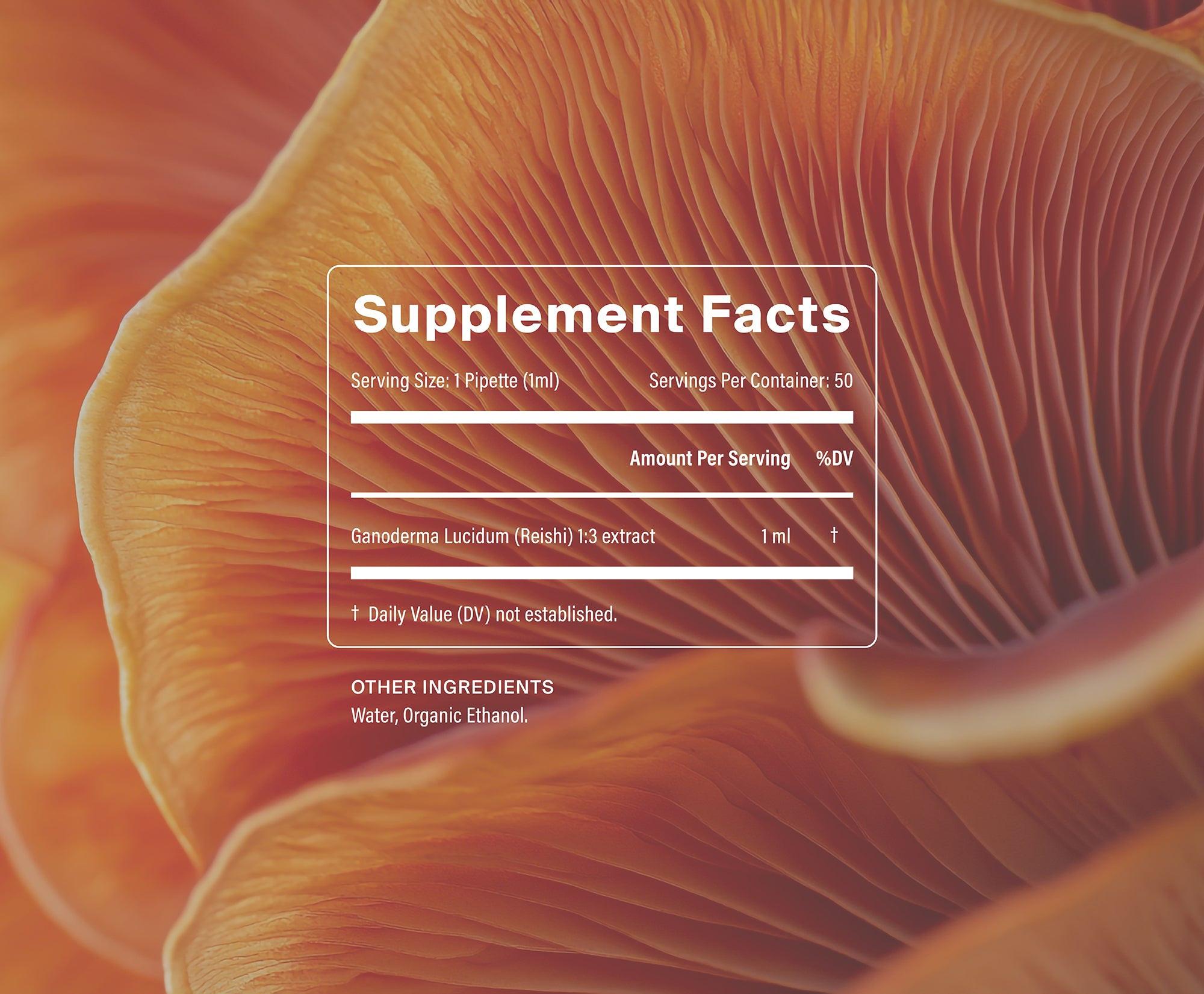 Manapura Organic Reishi Tincture | Stress Relief & Immune Support | Fruiting Body Only