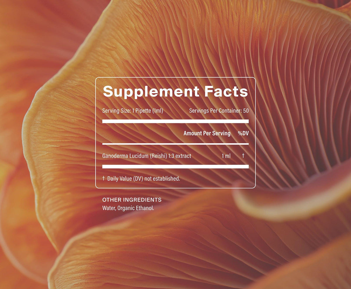 Manapura Organic Reishi Tincture | Stress Relief & Immune Support | Fruiting Body Only