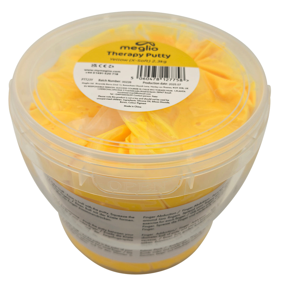 Meglio Therapy Putty 2.3kg Clinic Tub