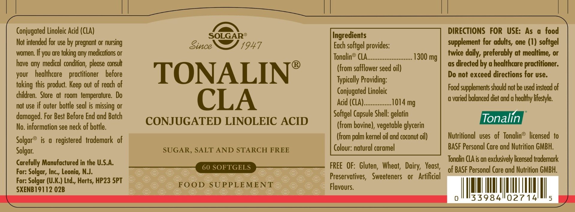 Solgar - Tonalin® CLA Softgels