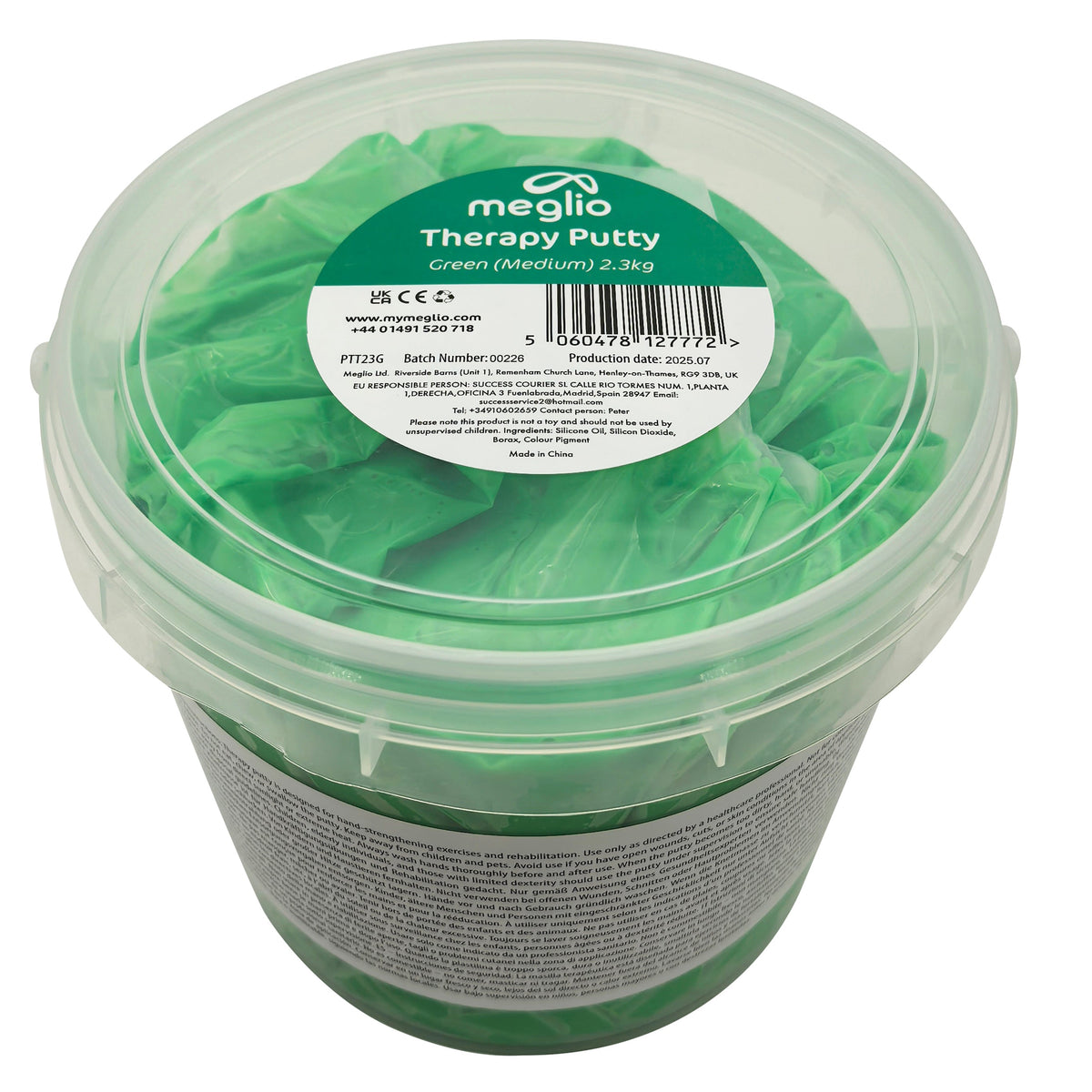 Meglio Therapy Putty 2.3kg Clinic Tub