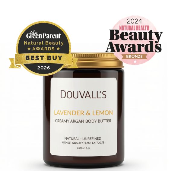 Organic Creamy Argan Body Butter Lavender and Lemon 240ml