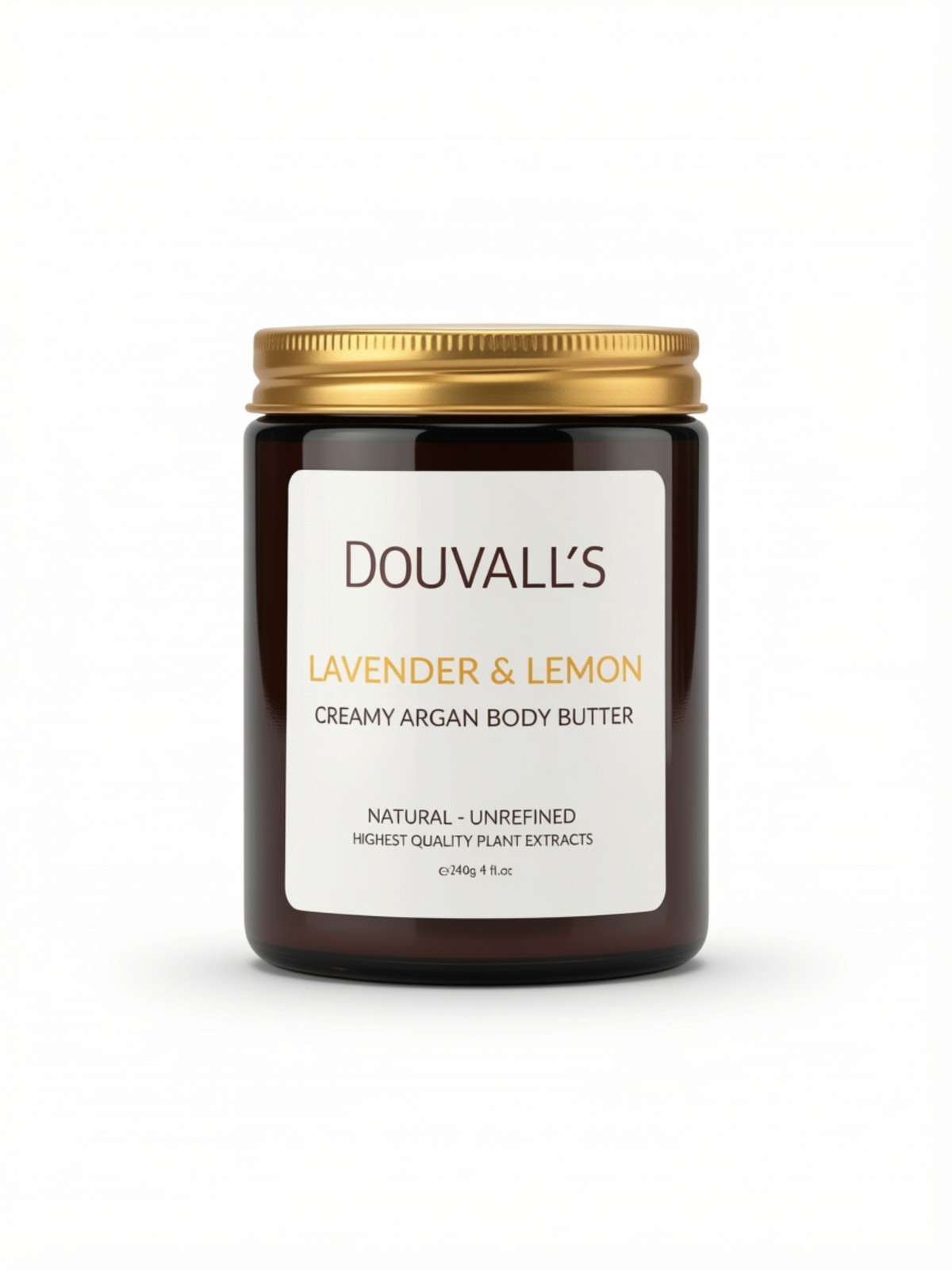 Organic Creamy Argan Body Butter Lavender and Lemon 240ml