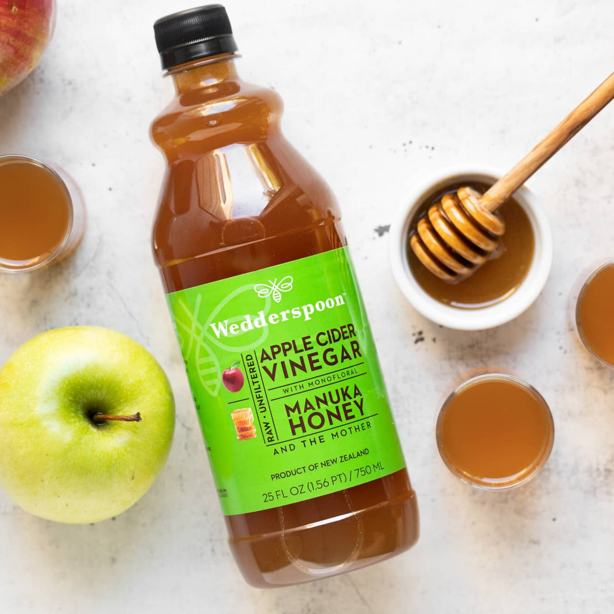 Wedderspoon Apple Cider Vinegar with Manuka Honey – Triple Pack