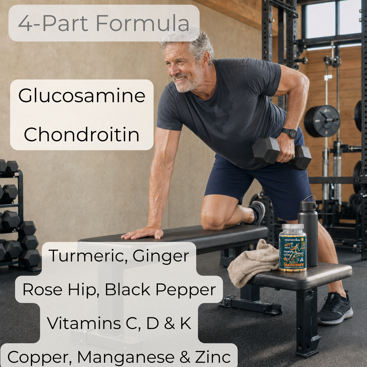 Glucosamine, Chondroitin, Turmeric, Vitamins & Minerals Complex