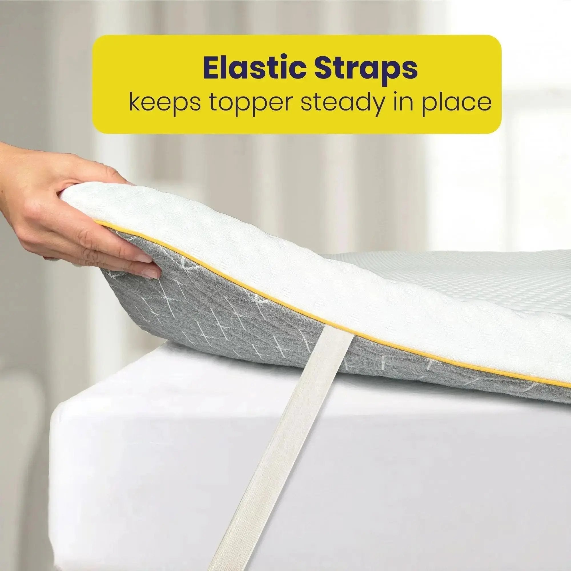 Brightr® Aurora Deluxe 2 in 1 Best Memory Foam mattress topper - Medium Firm