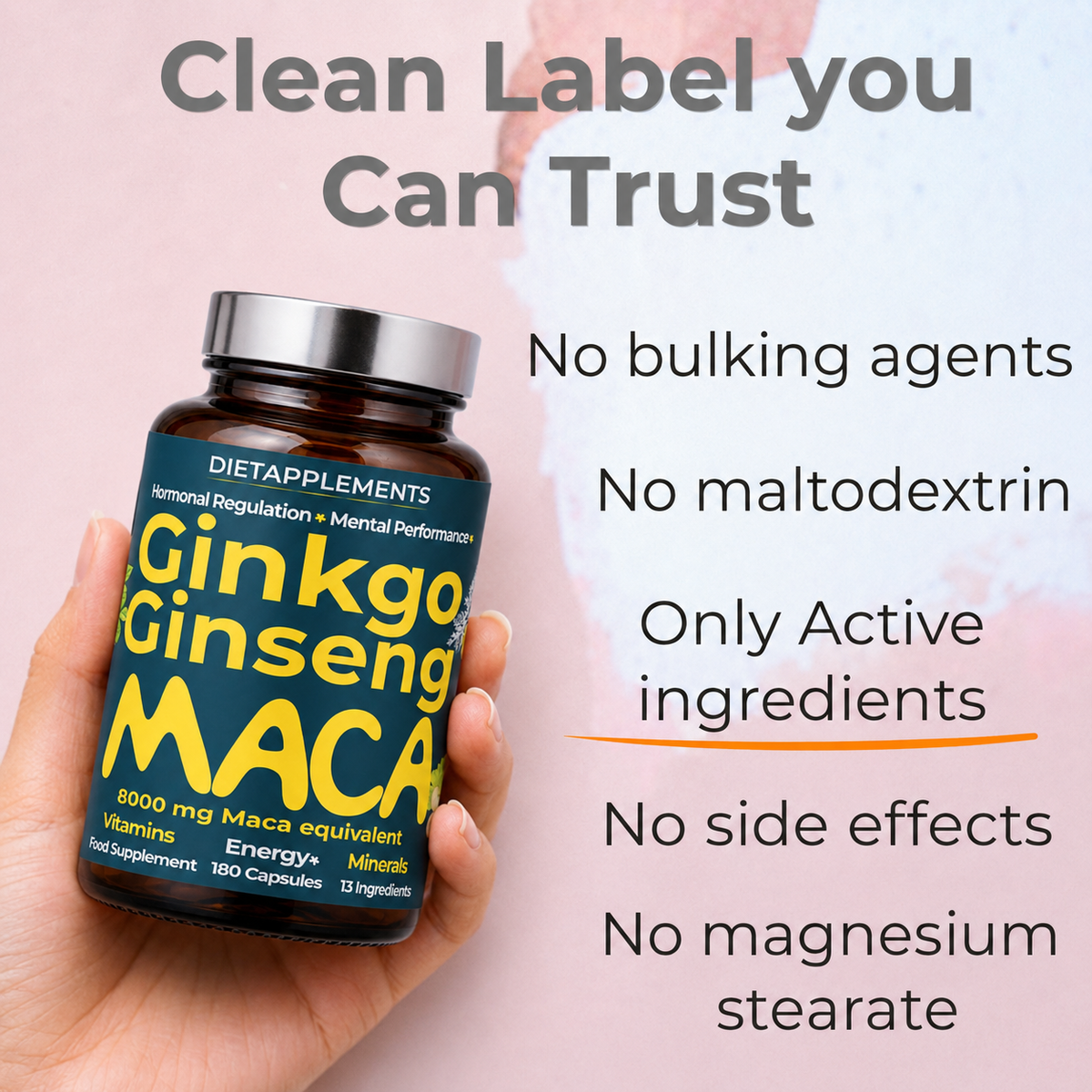 Maca, Korean Red Ginseng & Ginkgo Biloba Complex