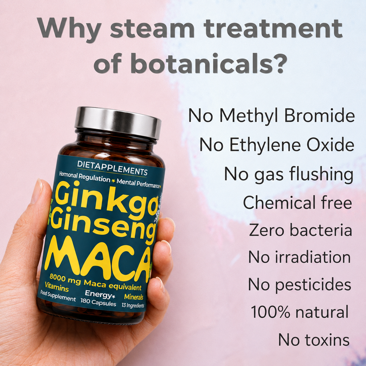 Maca, Korean Red Ginseng & Ginkgo Biloba Complex