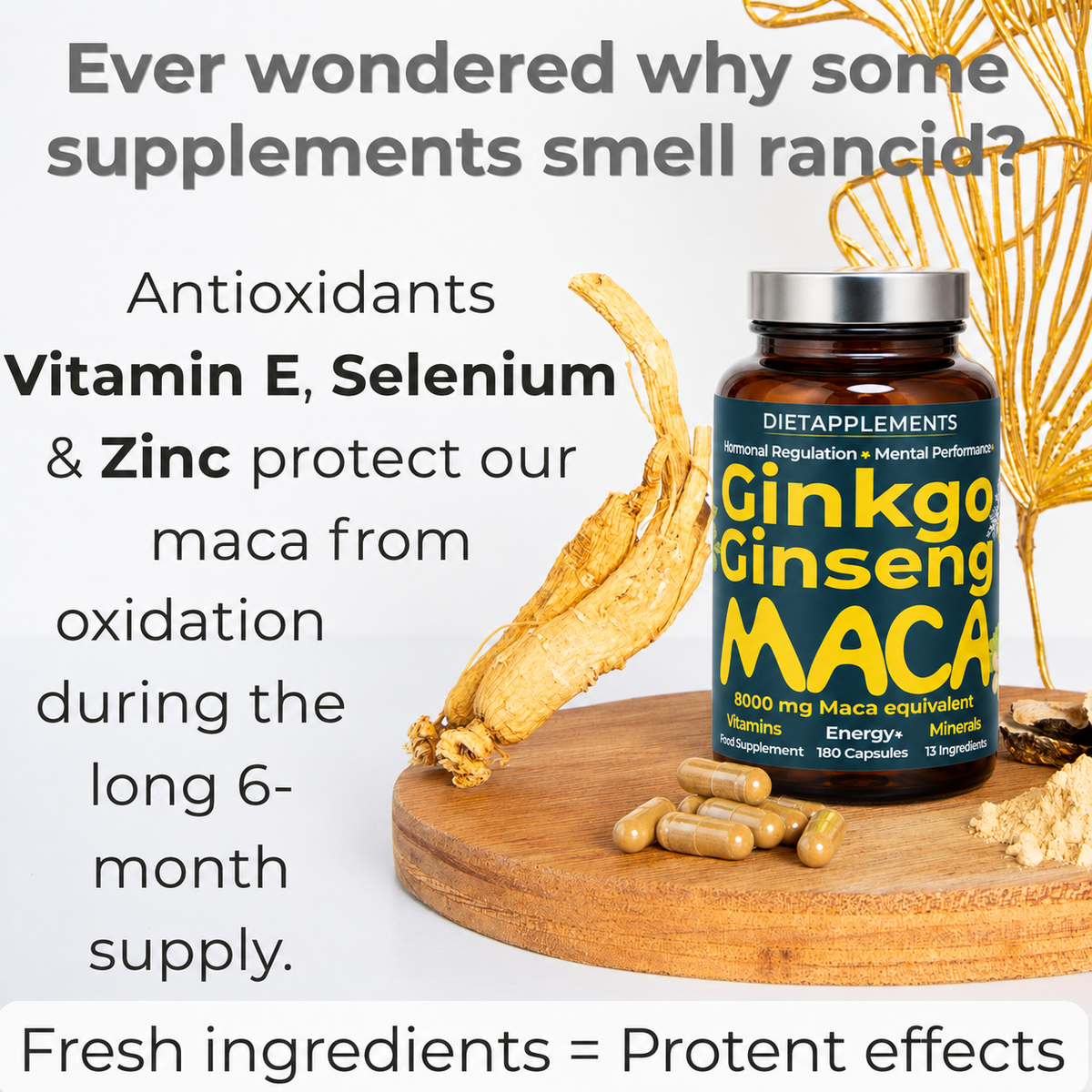 Maca, Korean Red Ginseng & Ginkgo Biloba Complex