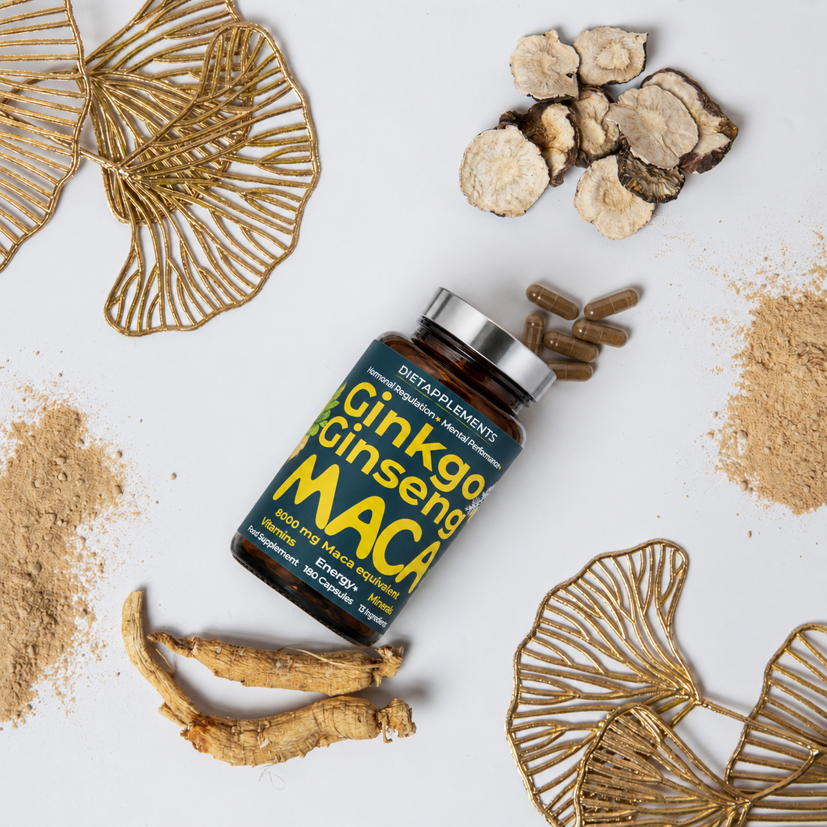 Maca, Korean Red Ginseng & Ginkgo Biloba Complex