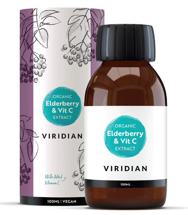 Viridian Organic Elderberry Extract + Vitamin C 100ml