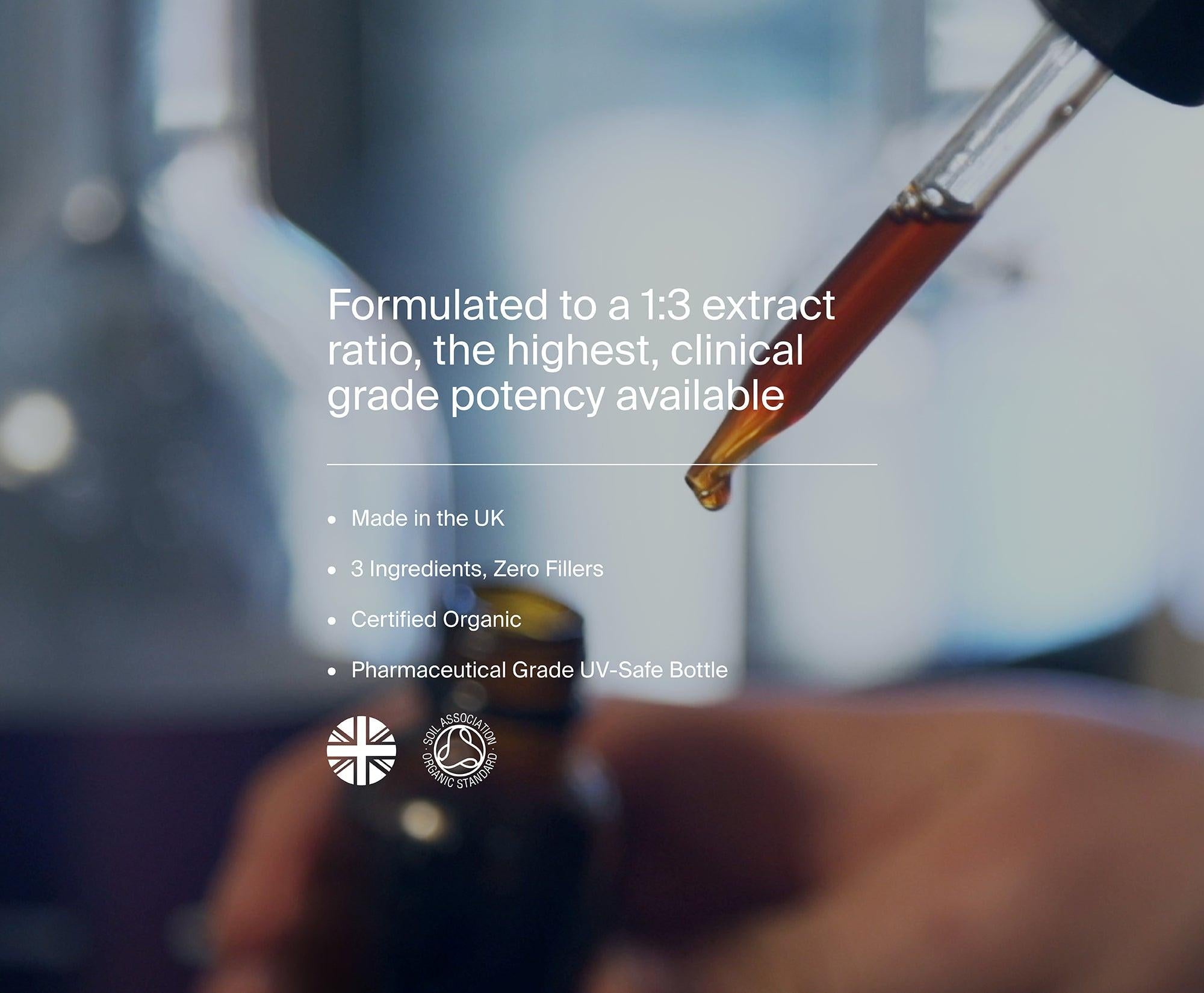 Manapura Organic Lion's Mane Tincture | Cognitive Function & Brain Health Support