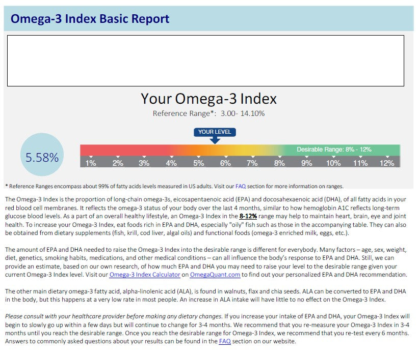 Omega-3 Index Blood Home Test Kits