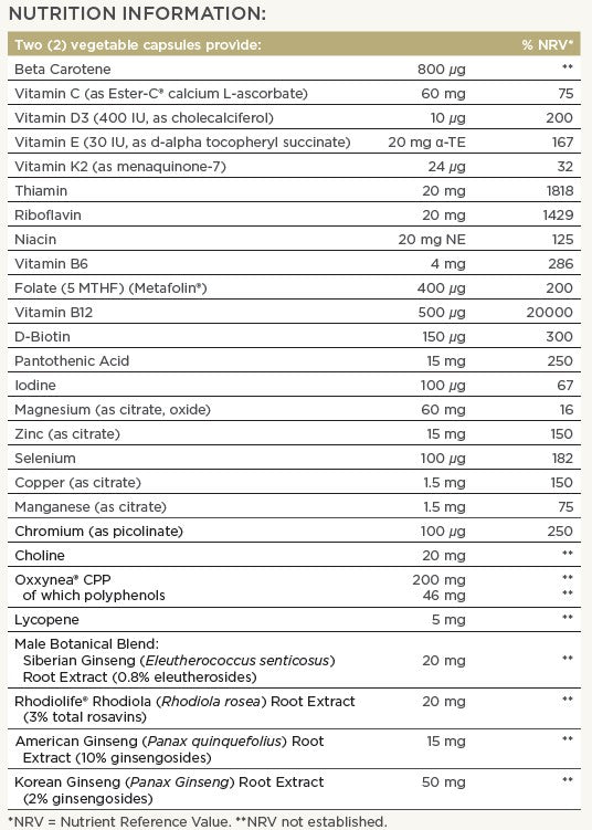 Solgar - Male Multiple 60 Tablets