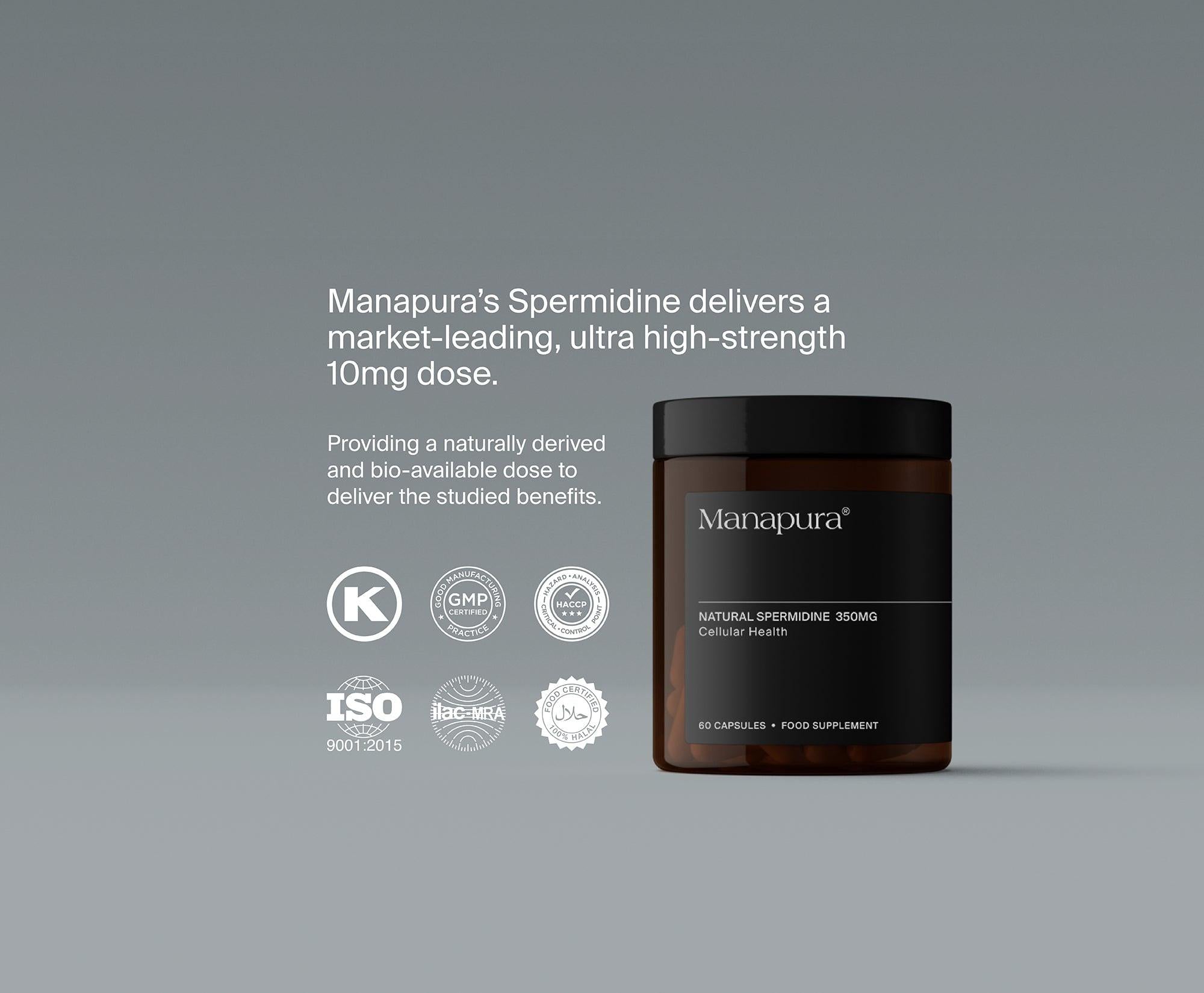 Manapura Natural Spermidine Supplement | Autophagy & Healthy Ageing Support