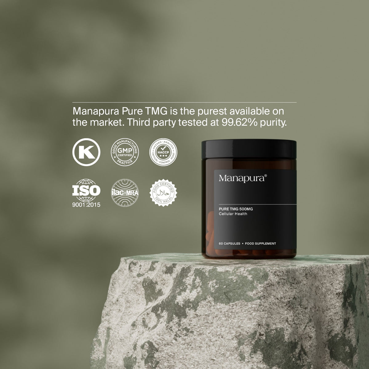 Manapura Pure TMG (Trimethylglycine) Supplement | Methylation & Cellular Health Support