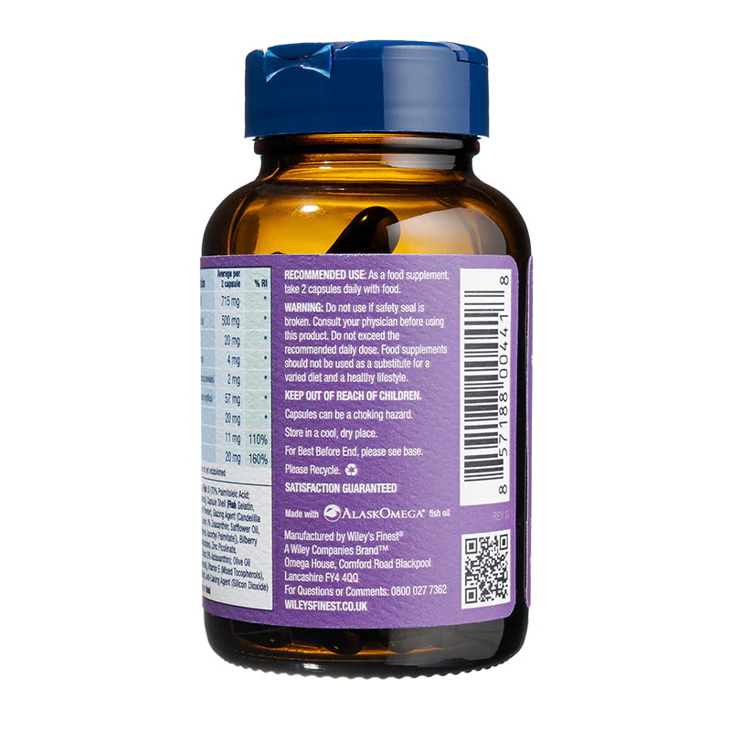 Wiley's Finest Bold Vision - 60 Fish Capsules