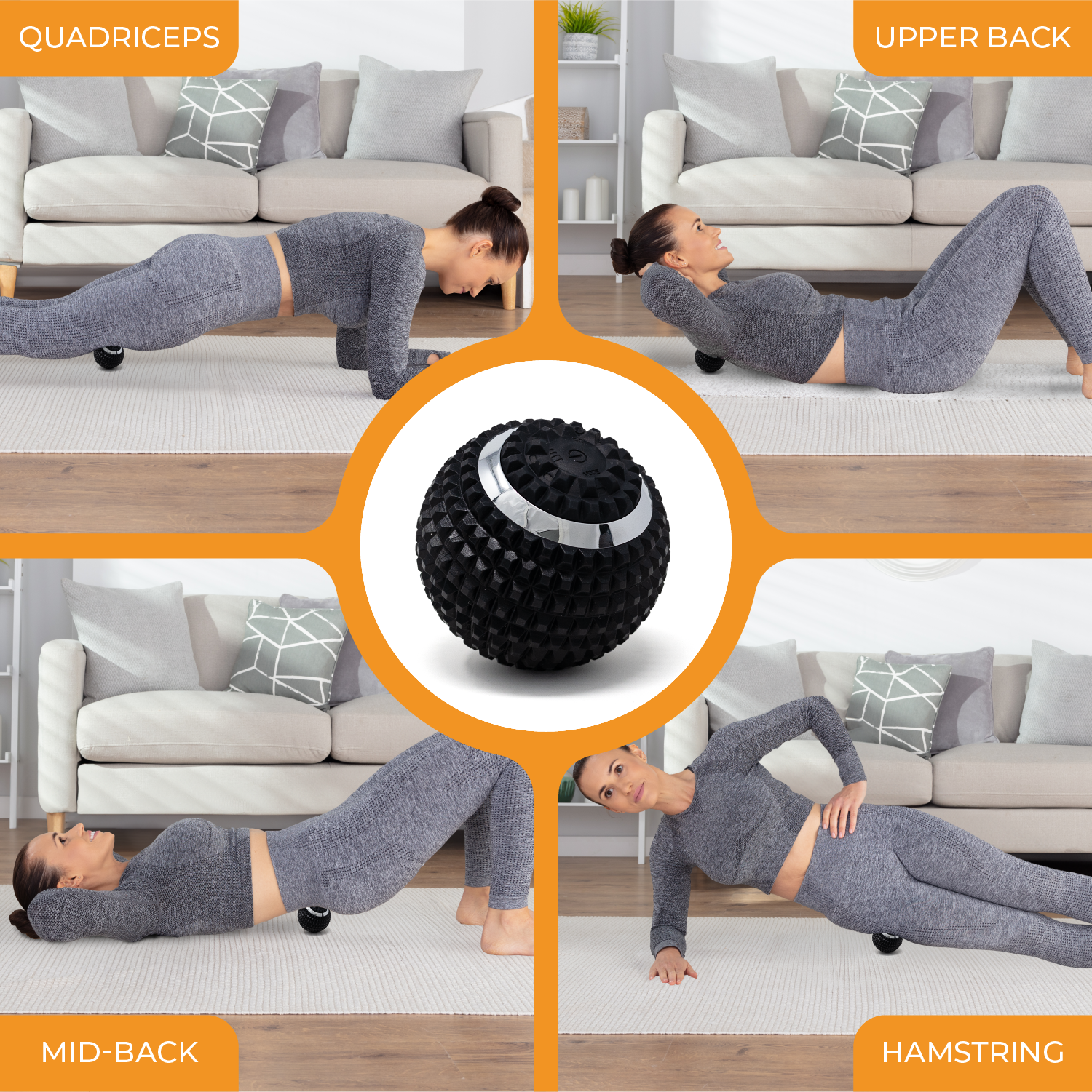Vibrating Massage Ball (Black)