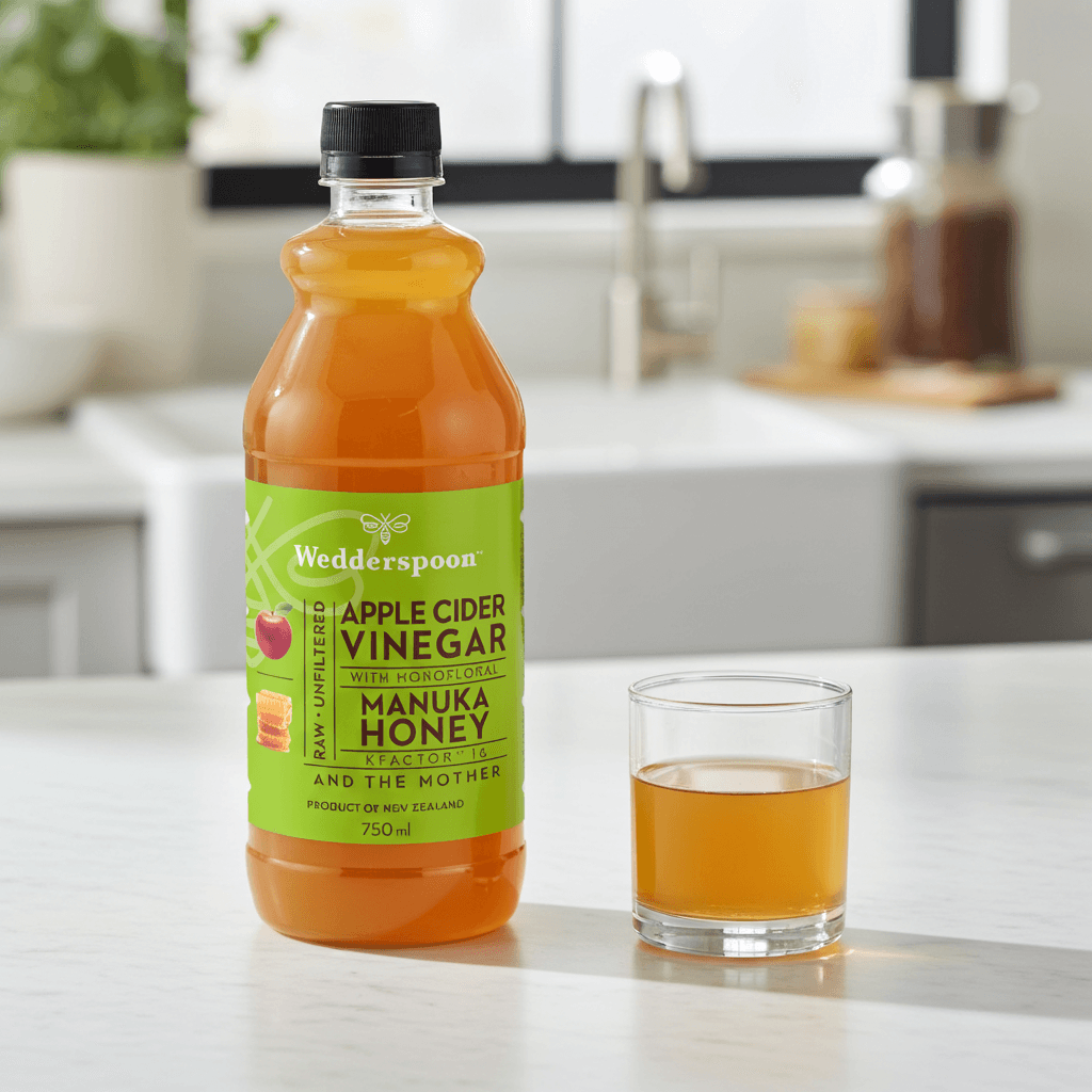 Wedderspoon Apple Cider Vinegar with Manuka Honey – 750ml