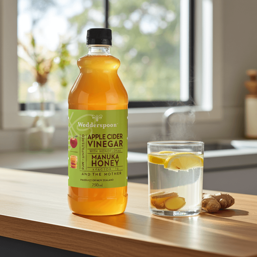 Wedderspoon Apple Cider Vinegar with Manuka Honey – Triple Pack