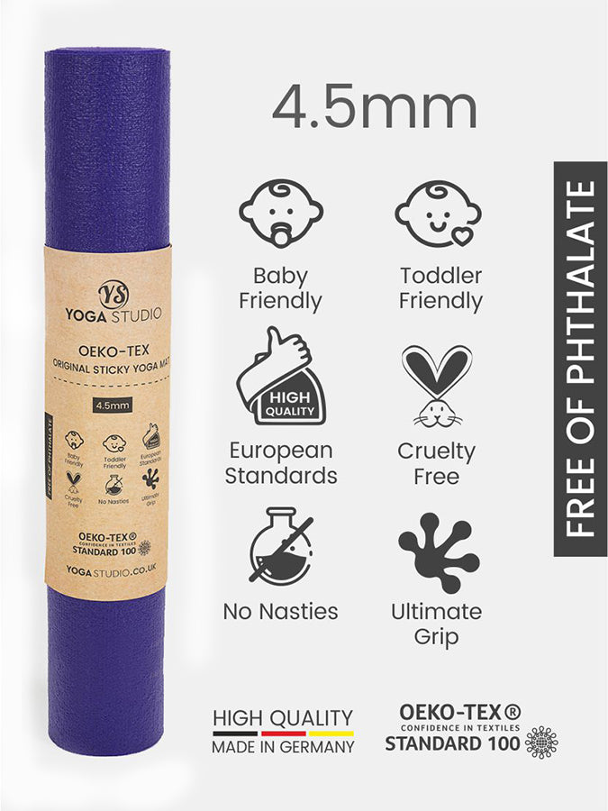 Yoga Studio Oeko-Tex Sticky Yoga Mat 4.5mm
