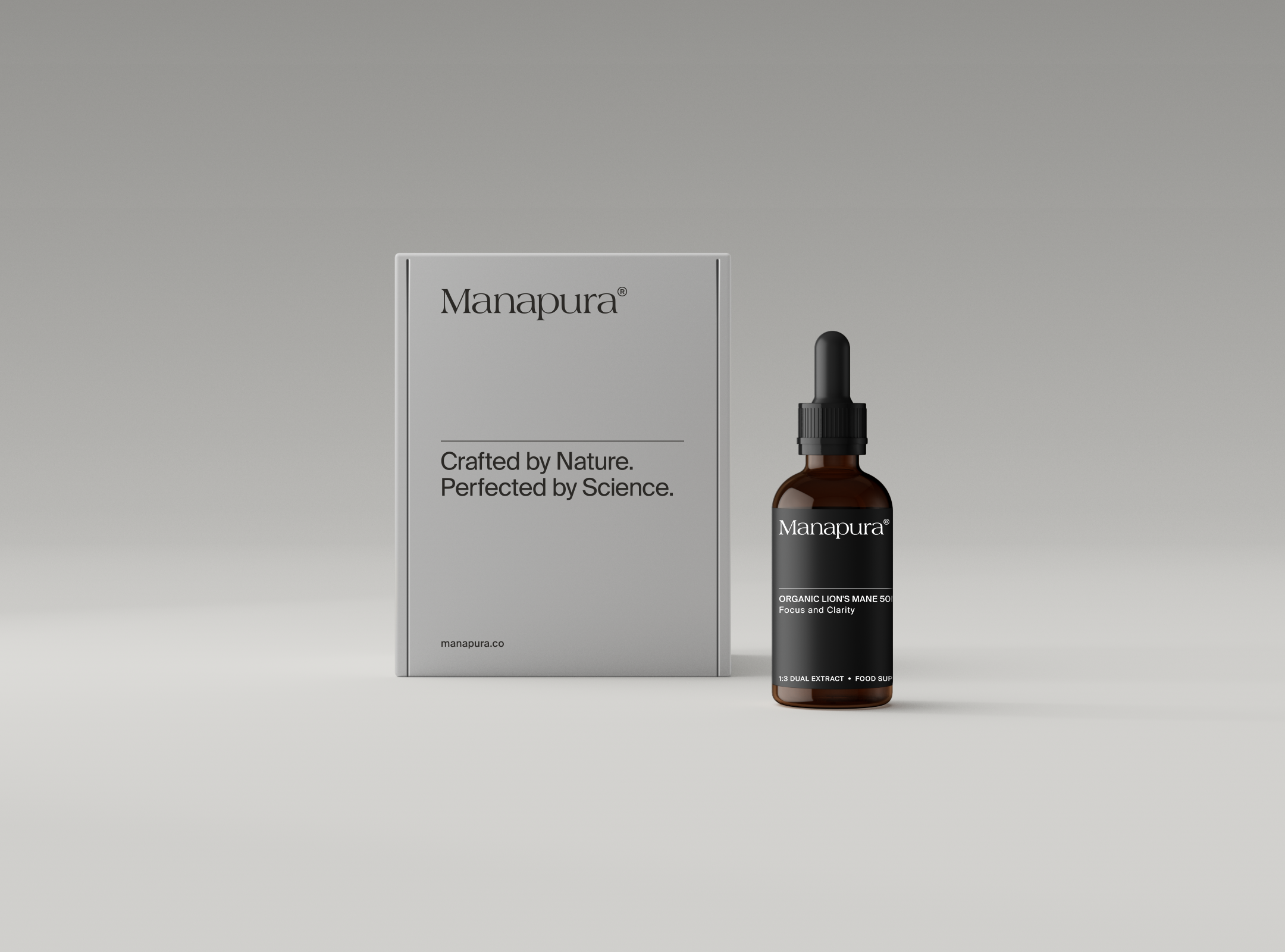 Manapura Organic Lion's Mane Tincture | Cognitive Function & Brain Health Support