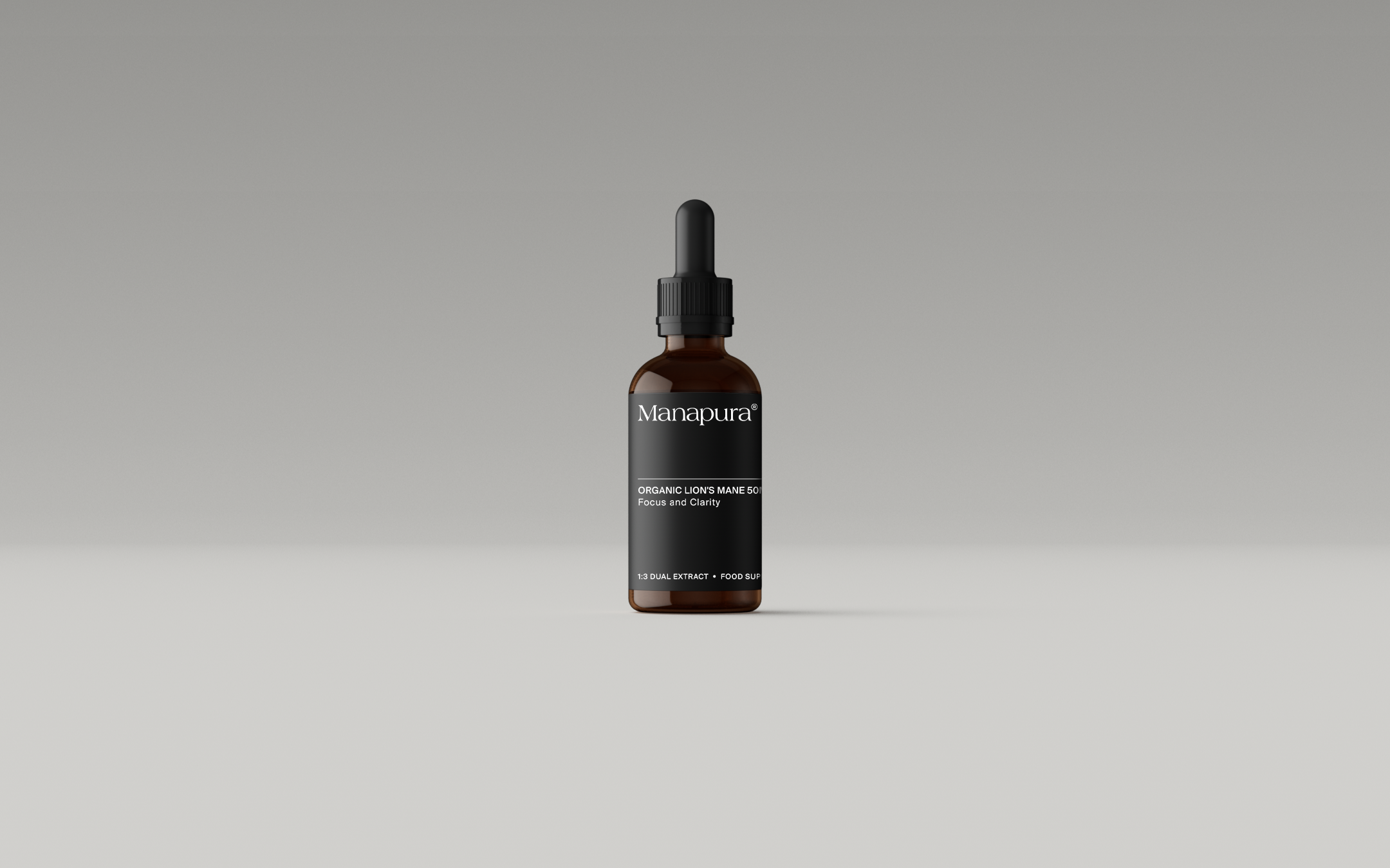 Manapura Organic Lion's Mane Tincture | Cognitive Function & Brain Health Support