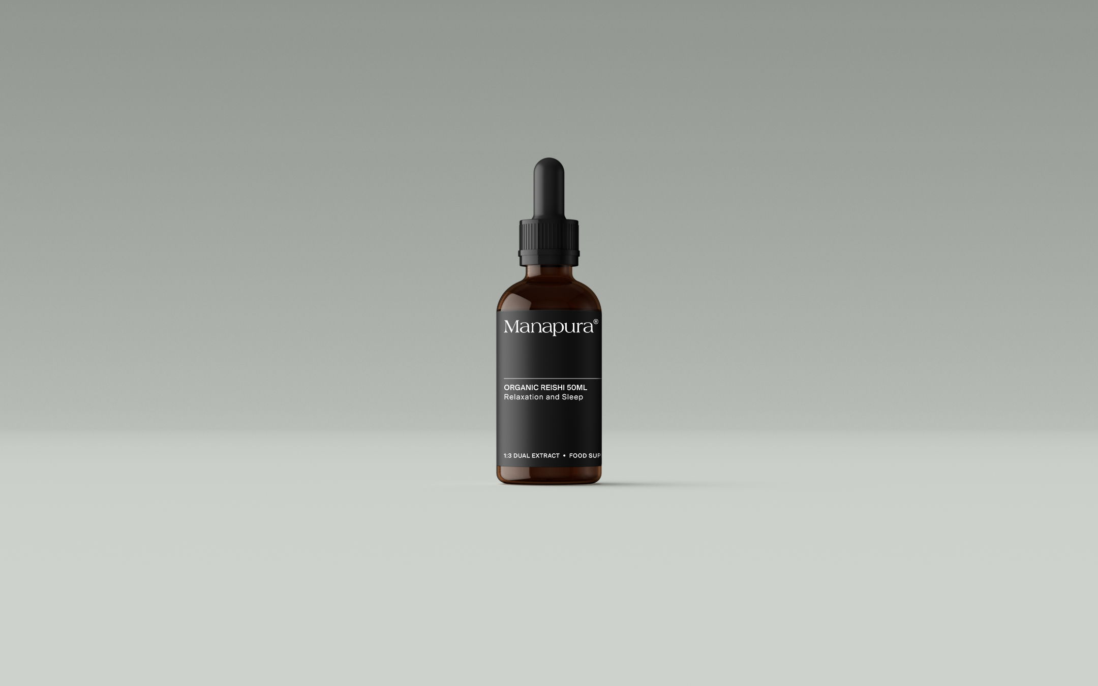 Manapura Organic Reishi Tincture | Stress Relief & Immune Support | Fruiting Body Only