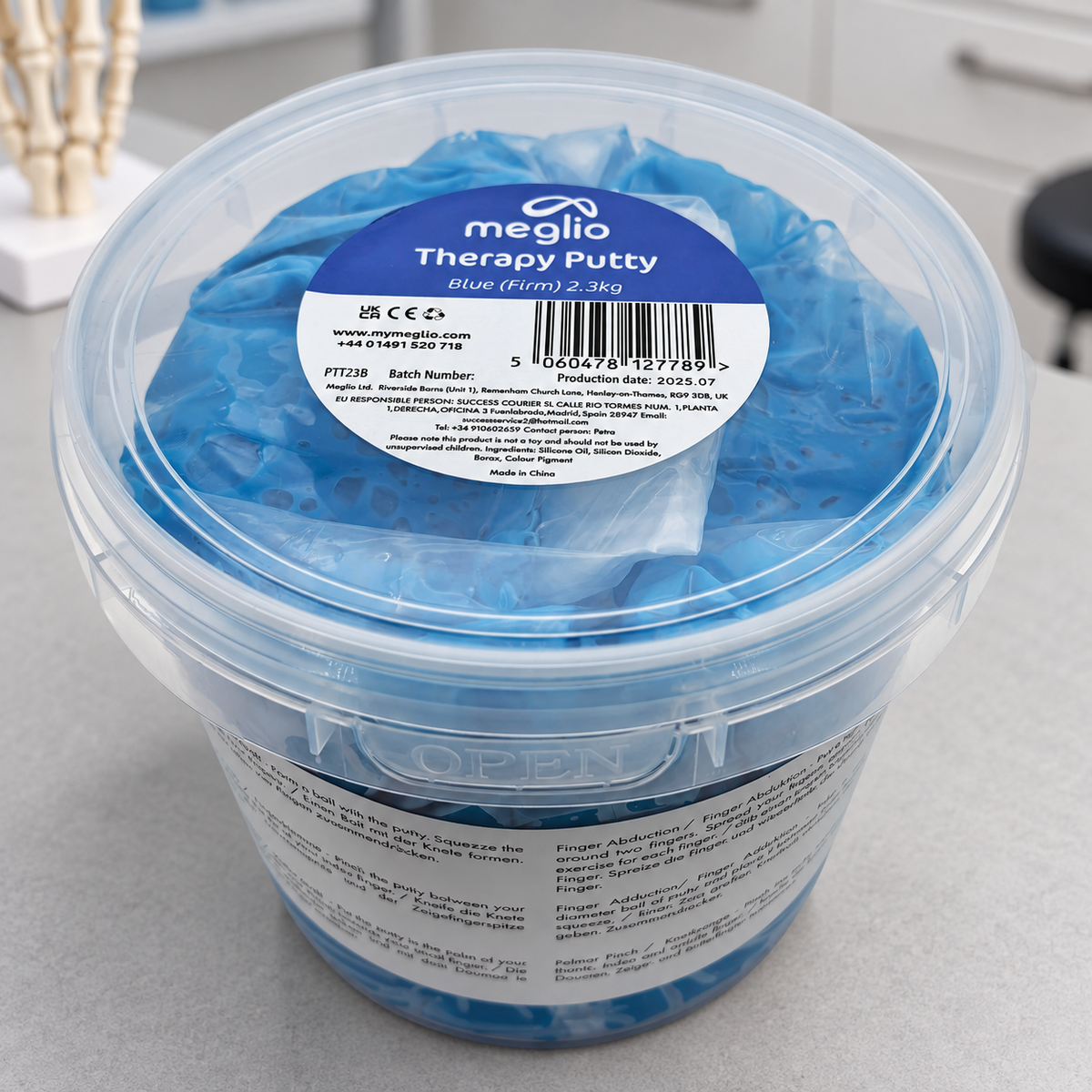Meglio Therapy Putty 2.3kg Clinic Tub