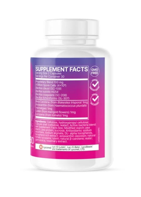 MegaSporeBiotic Plus Antioxidants 60 Capsules