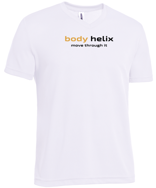 Body Helix Expert White V-Neck Oxymesh T-Shirt