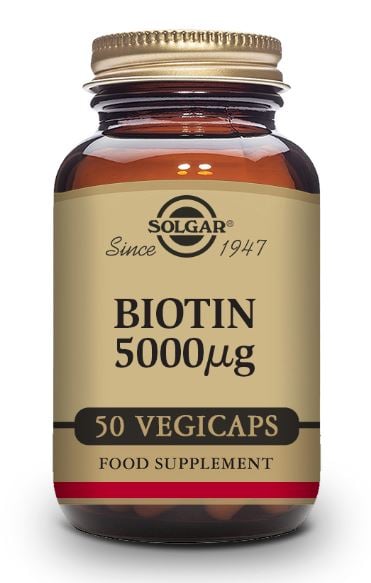 Solgar Biotin 5,000ug 50 veg capsules