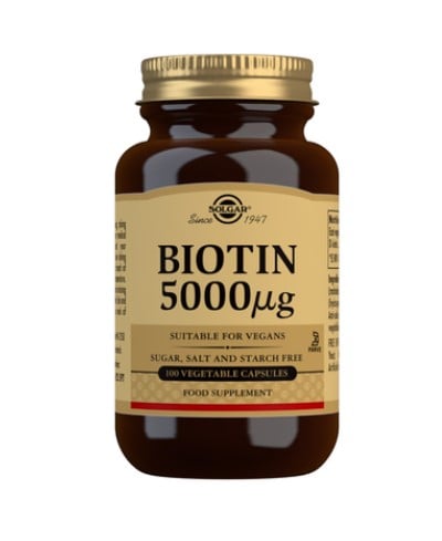 Solgar Biotin 5,000ug 50 veg capsules