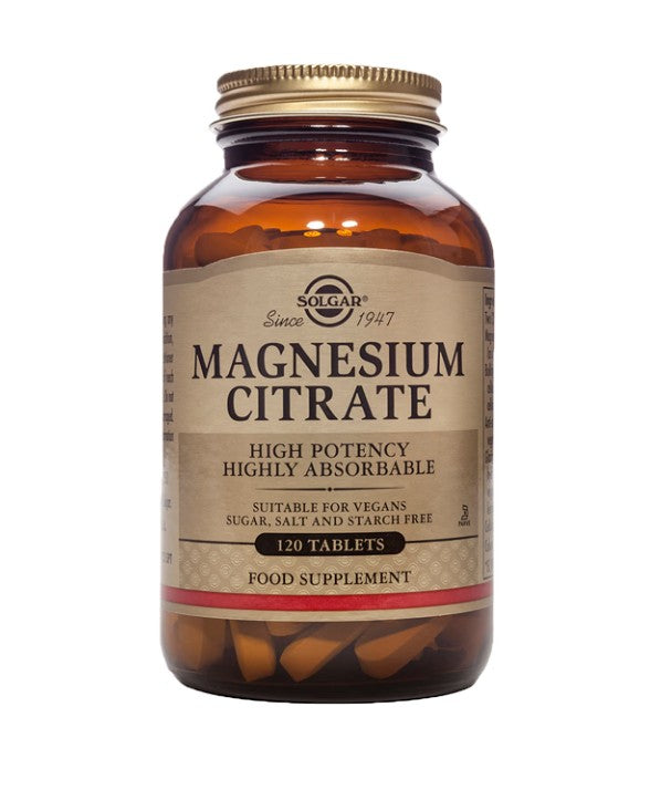 Solgar - Magnesium Citrate 60/120 tablets