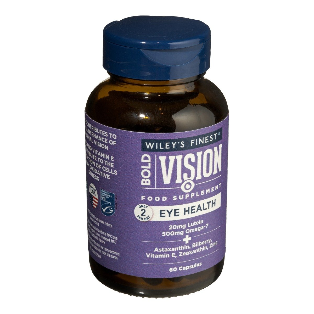 Wiley's Finest Bold Vision - 60 Fish Capsules