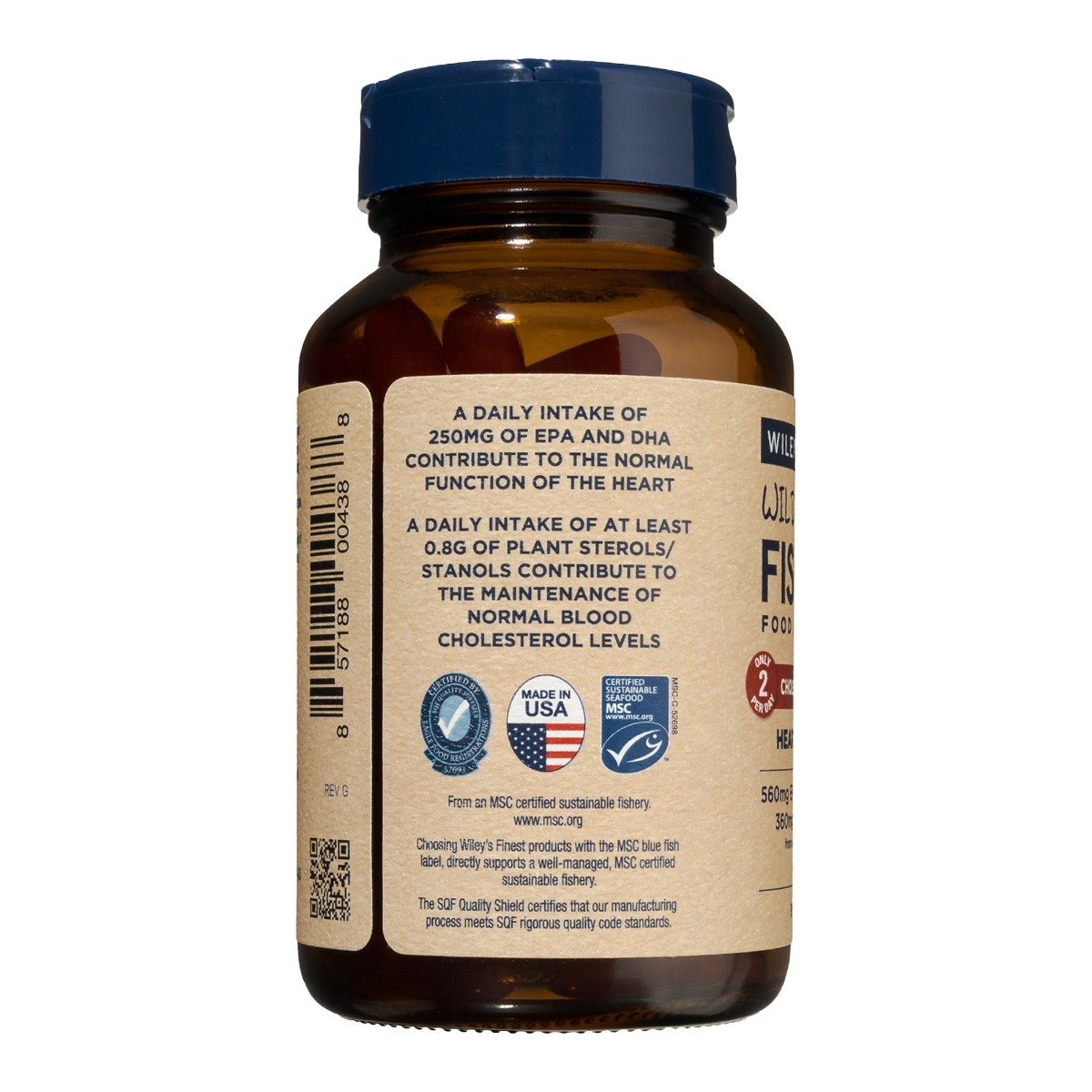 Wiley’s Finest Cholesterol Support – 90 Fish Softgels