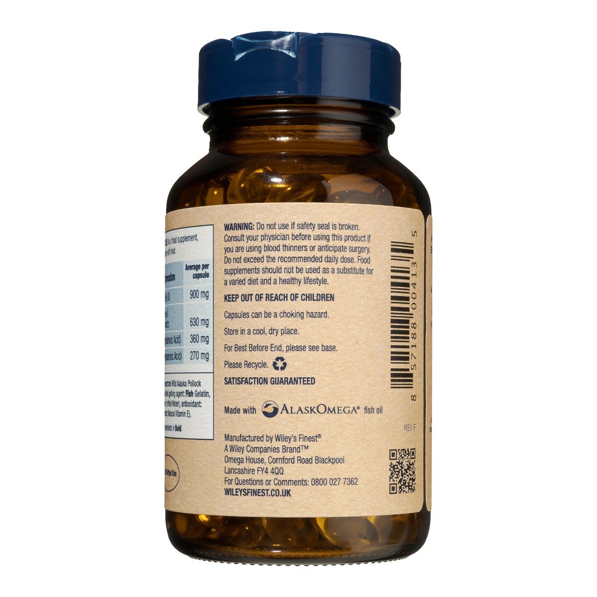 Reduced Wiley's Finest Easy Swallow mini's - 180 Softgels