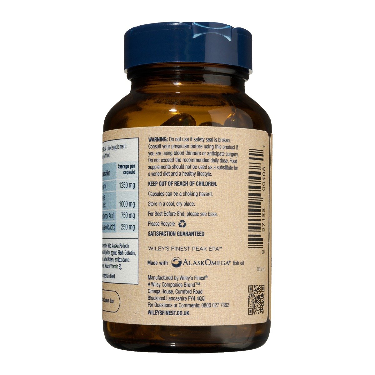 Wiley's Finest Peak EPA - 30/60 Softgels