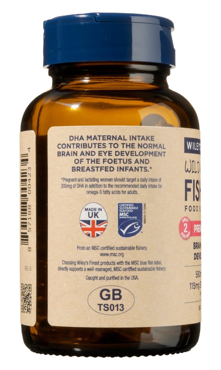 Wiley's Finest Prenatal DHA - 60 Fish Softgels