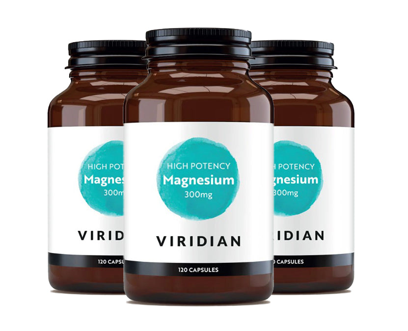 Viridian Hi-Potency Magnesium 300mg 30/120 Capsules
