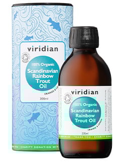 Viridian 100% Organic Rainbow Trout Oil 200ml